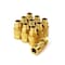 Primefit Industrial Brass Coupler 3/8" x 3/8" Male NPT, 10PCS IC3838MB-B10-P - alternate 1